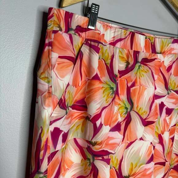 Chicos Zenergy UPF Floral Skort Pull on Pockets Golf Tennis - Picture 4 of 12